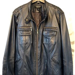 Gorgeous Soft Black Leather Bagatelle Moto Jacket